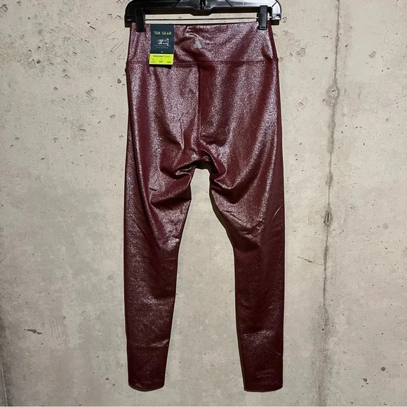 Tek Gear NWT Workout Gear High Rise Metallic Print Leggings Womens Size Medium M - Picture 3 of 9
